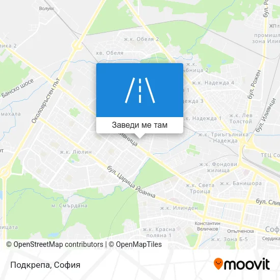 Подкрепа карта