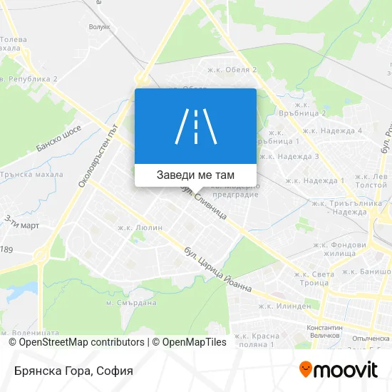 Брянска Гора карта
