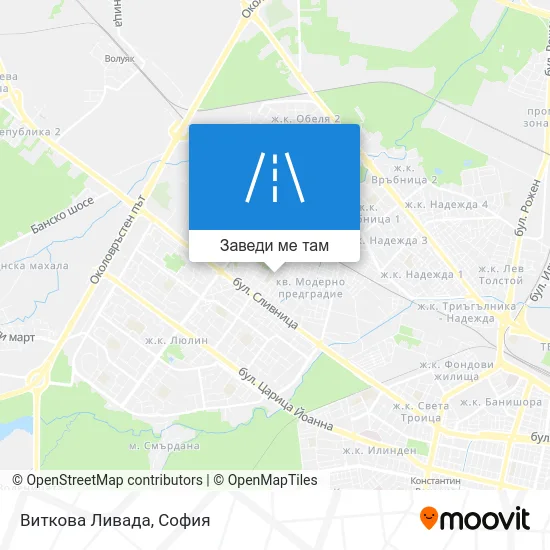 Виткова Ливада карта