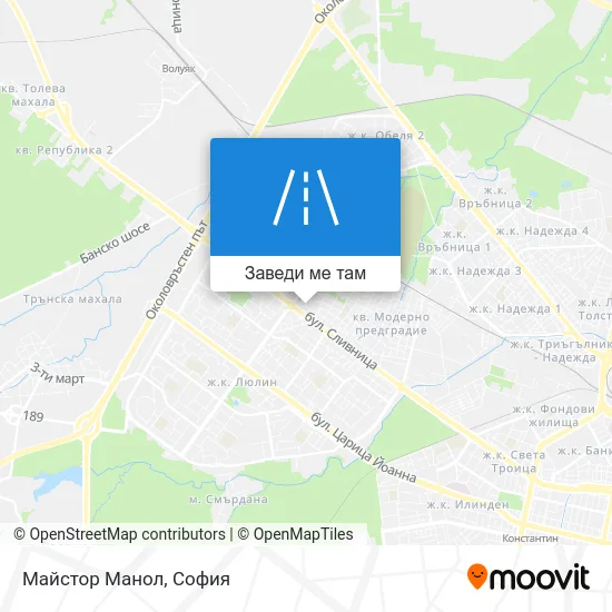 Майстор Манол карта