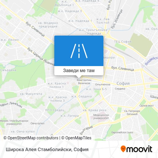 Широка Алея Стамболийски карта
