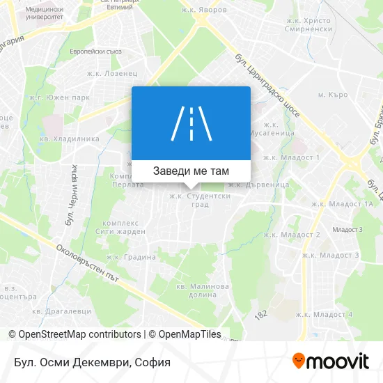 Бул. Осми Декември карта