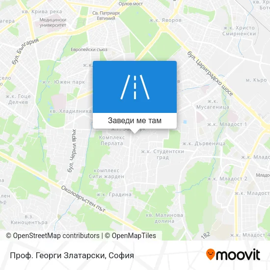 Проф. Георги Златарски карта