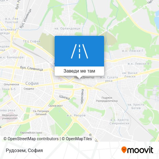 Рудозем карта