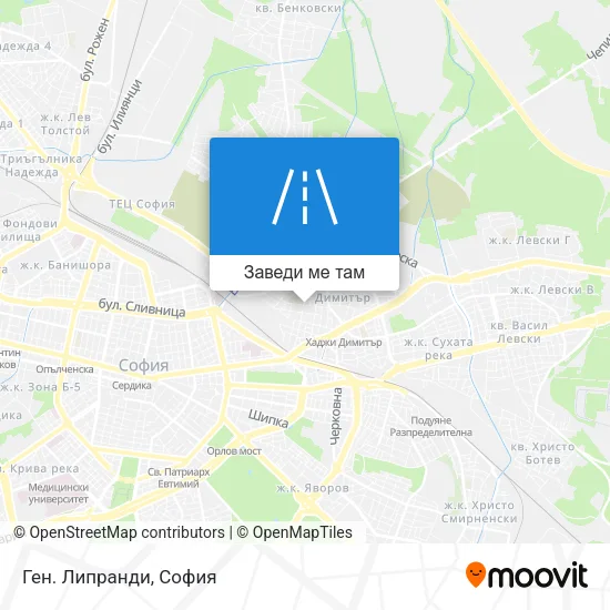 Ген. Липранди карта