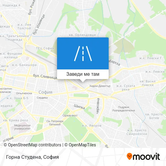 Горна Студена карта