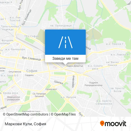 Маркови Кули карта