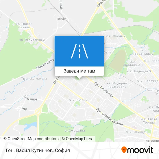 Ген. Васил Кутинчев карта