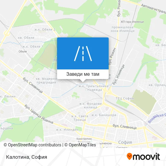 Калотина карта