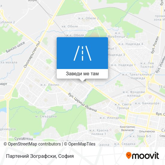 Партений Зографски карта