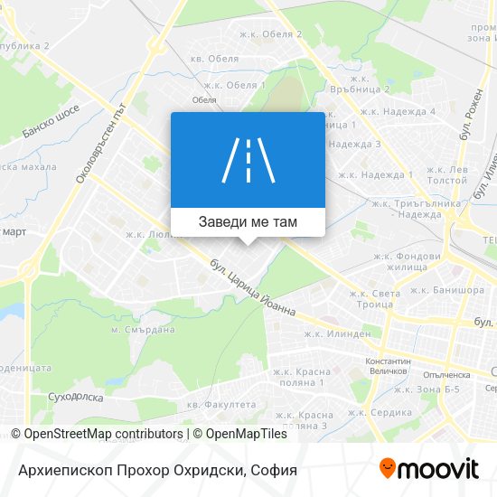 Архиепископ Прохор Охридски карта