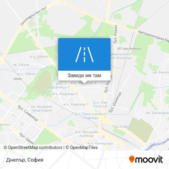 Днепър карта
