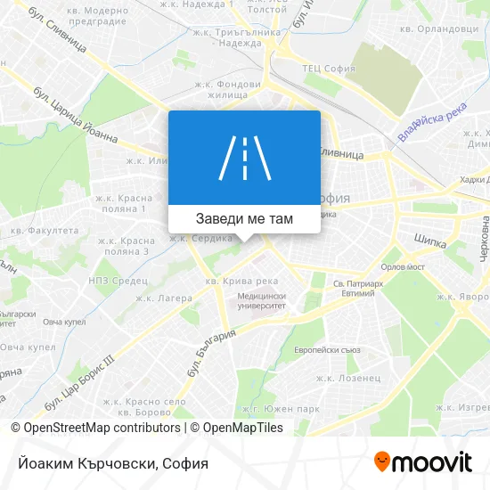 Йоаким Кърчовски карта