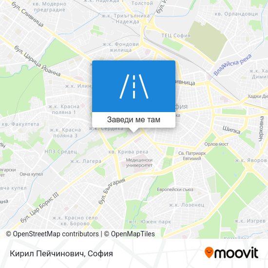 Кирил Пейчинович карта