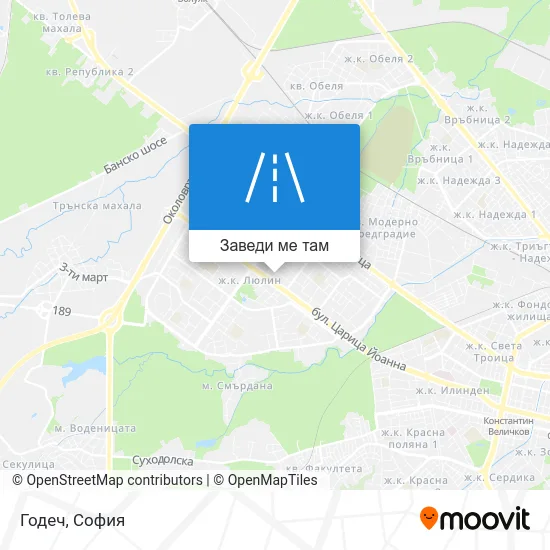 Годеч карта