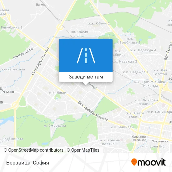 Беравица карта
