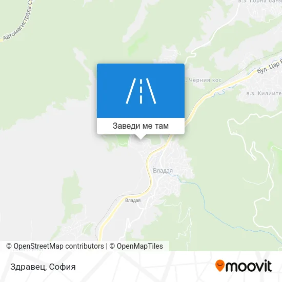 Здравец карта