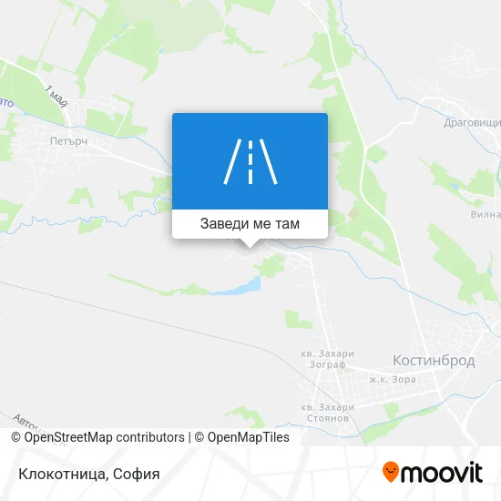 Клокотница карта