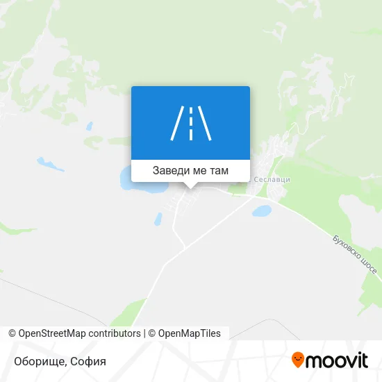 Оборище карта