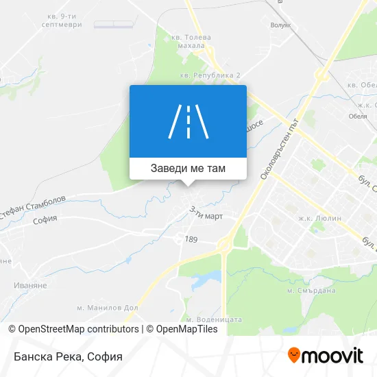 Банска Река карта