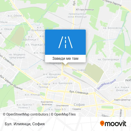 Бул. Илиянци карта
