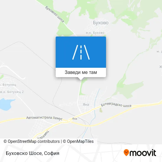 Буховско Шосе карта