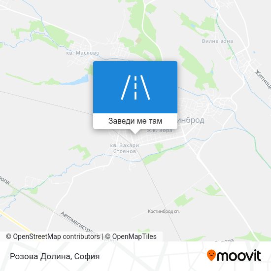 Розова Долина карта