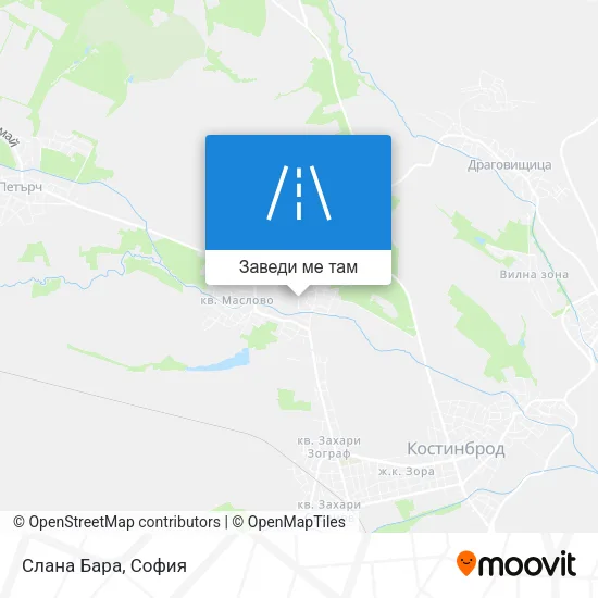 Слана Бара карта