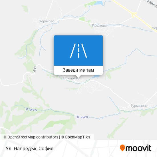 Ул. Напредък карта