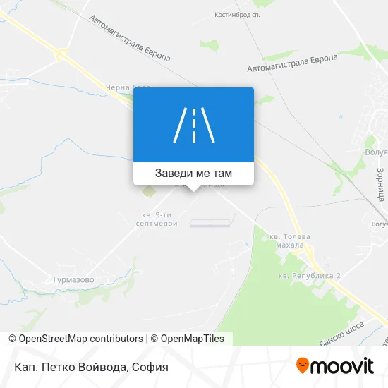 Кап. Петко Войвода карта