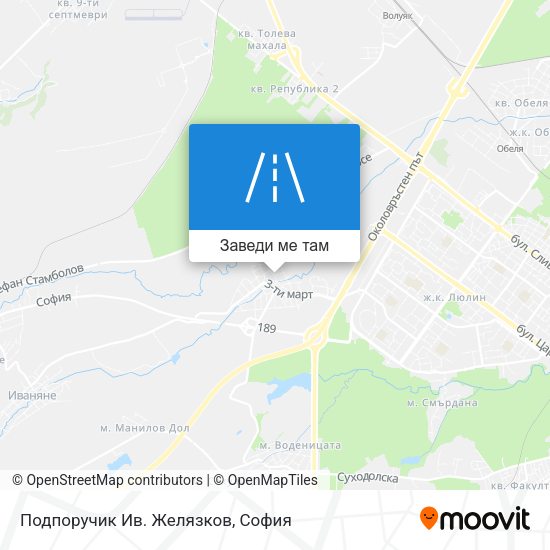 Подпоручик Ив. Желязков карта