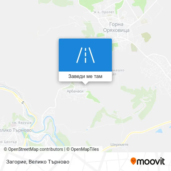 Загорие карта