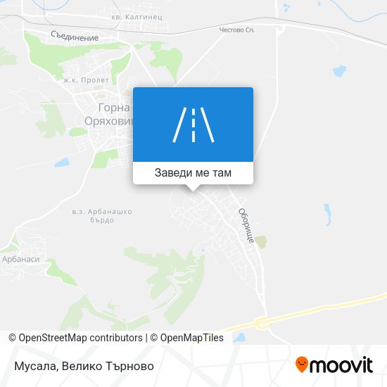 Мусала карта