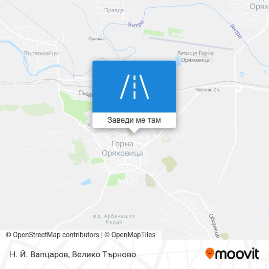 Н. Й. Вапцаров карта