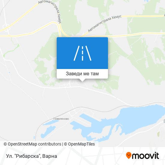 Ул. "Рибарска" карта