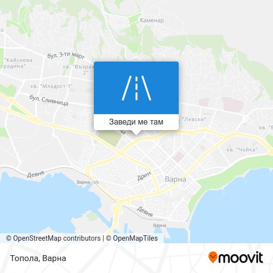 Топола карта