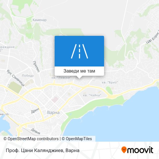 Проф. Цани Калянджиев карта