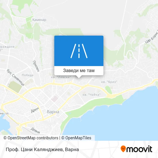 Проф. Цани Калянджиев карта