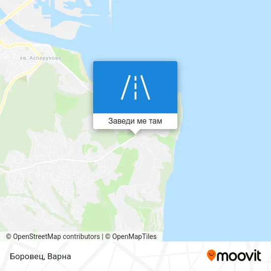 Боровец карта