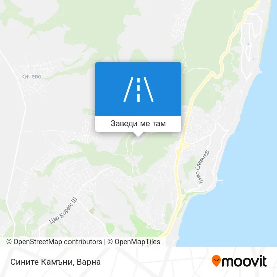 Сините Камъни карта