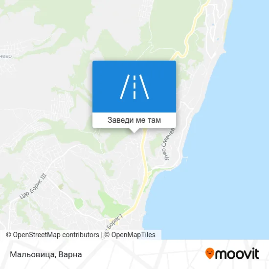 Мальовица карта