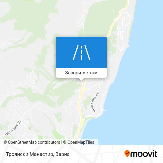 Троянски Манастир карта