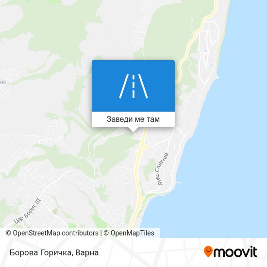 Борова Горичка карта