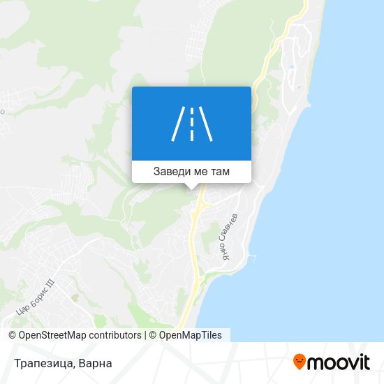 Трапезица карта