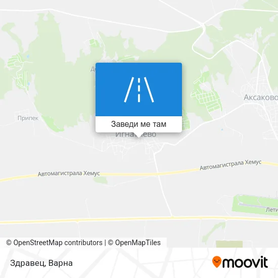 Здравец карта