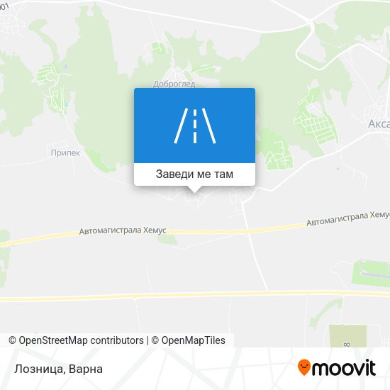 Лозница карта