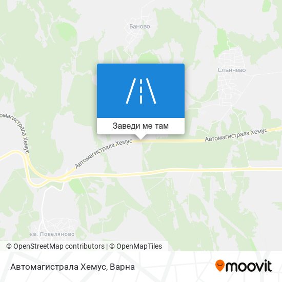 Автомагистрала Хемус карта