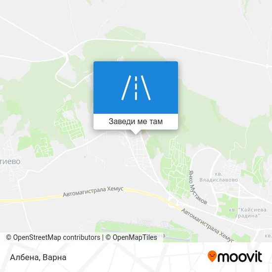 Албена карта