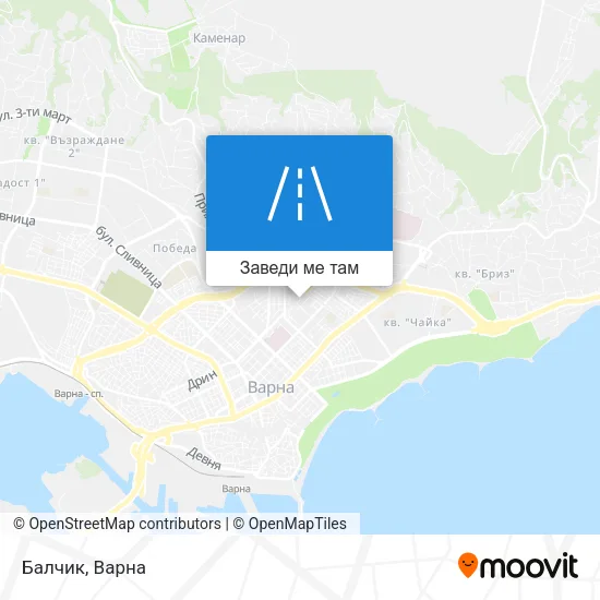 Балчик карта