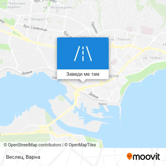 Веслец карта